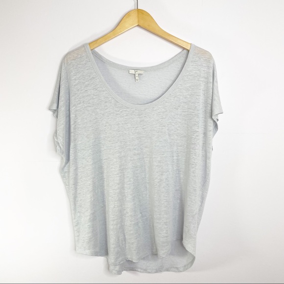 JOIE Maddie Slub Linen T-Shirt - Size Medium - Picture 3 of 11